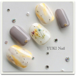 レモンイエロー春夏ネイル ネイルチップ（つけ爪） yuki-nail 通販