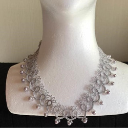 ♥️チョーカー＆ネックレス｜上品・華やか・可愛い・定番アイテム｜ブライダル・ウェディング・発表会にも◎【黒・black】 1枚目の画像