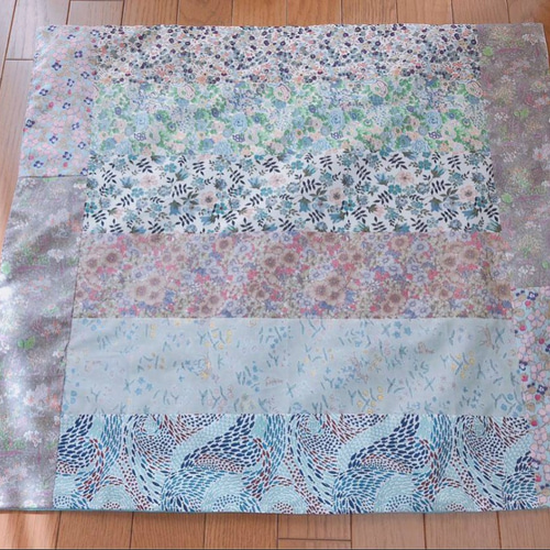 ◇matibari◇リバティパッチワークとガーゼのマルチカバー ◇matibari◇リバティパッチワークとガーゼのマルチカバー
