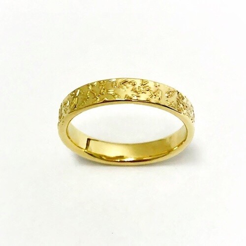 【 Alphabets 】#5〜#24 ブラスリング  凸形文字がお洒落