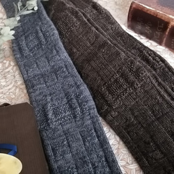 残りブラウン1足!!1400円→半額SALE中!Long Wool  ナチュラルソックス　 2枚目の画像