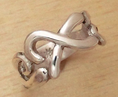 イニシャルシルバーリング【Seawater(X)】