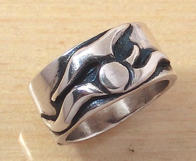 イニシャルシルバーリング【Sunflame(A)】