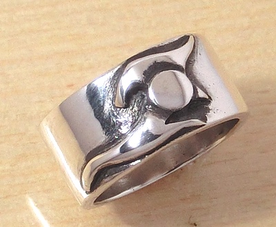 イニシャルシルバーリング【Sunflame(I)】