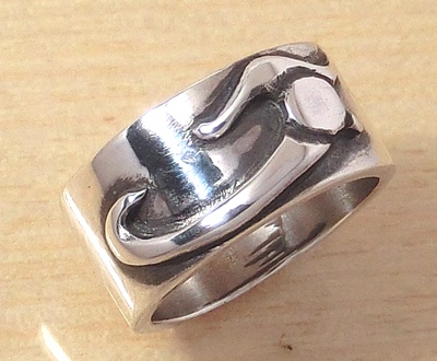 イニシャルシルバーリング【Sunflame(J)】