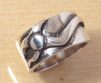 イニシャルシルバーリング【Sunflame(N)】