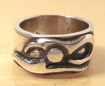 イニシャルシルバーリング【Sunflame(P)】