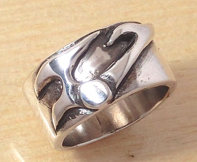 イニシャルシルバーリング【Sunflame(V)】