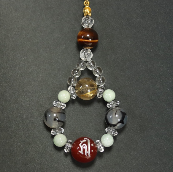 レッド翡翠??ルチルクォーツ 中国 玉石翡翠玉彫刻 根付 装飾品 赤珊瑚緒