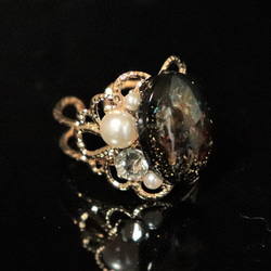 天然石リング フリーサイズリング 誕生石指輪 情熱のカーネリアン入 rin_003 2枚目の画像