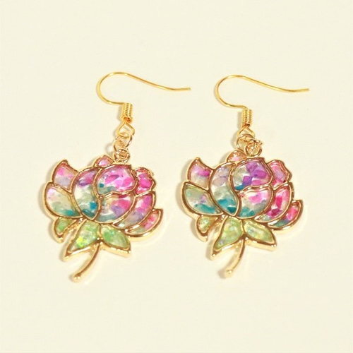 キラキラ　レジン　ピアス　イヤリング+100　シェル　ゴールド　グリーン　ピンク キラキラ レジン ピアス イヤリング+100 シェル ゴールド グリーン