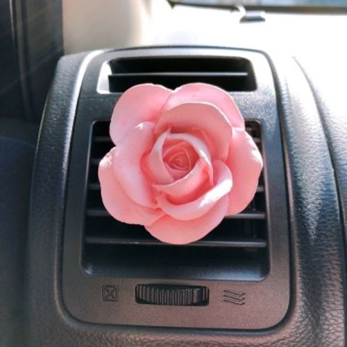 車用 アロマストーン 芳香剤 リアル ローズ （カー、カーエアコン