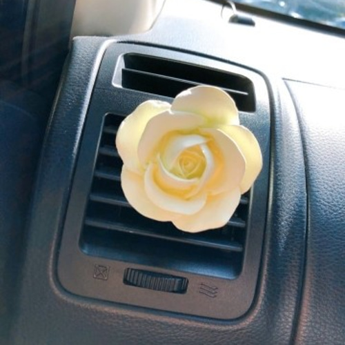 車用 アロマストーン 芳香剤 リアル ローズ （カー、カーエアコン