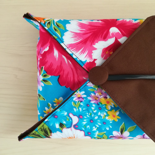 台湾花布】ボックスティッシュカバー アジアン ティッシュケース 客家