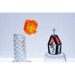『小さな教会』［ステンドグラス］オブジェ 4枚目の画像
