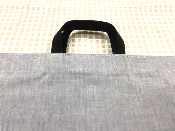 大きな巾着袋　縦45ｃｍ　横45ｃｍ　取っ手付き 新幹線柄 2枚目の画像