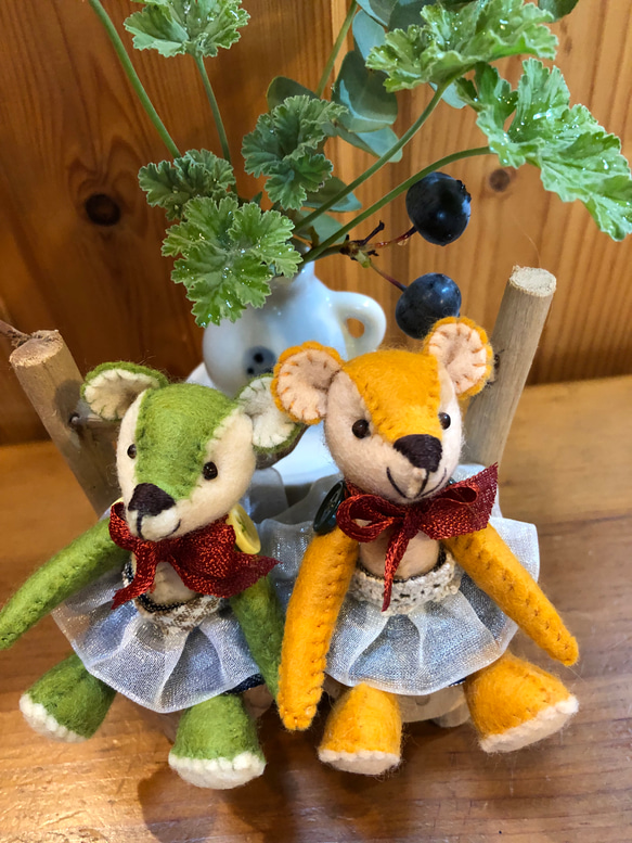 フェルトの小さなテディベア ぬいぐるみ KUMADARAKE 通販