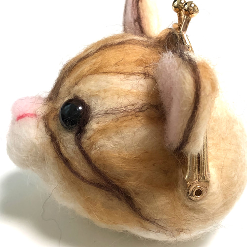 羊毛フェルトがまぐち ネコ がま口 chocopo 通販 6953438