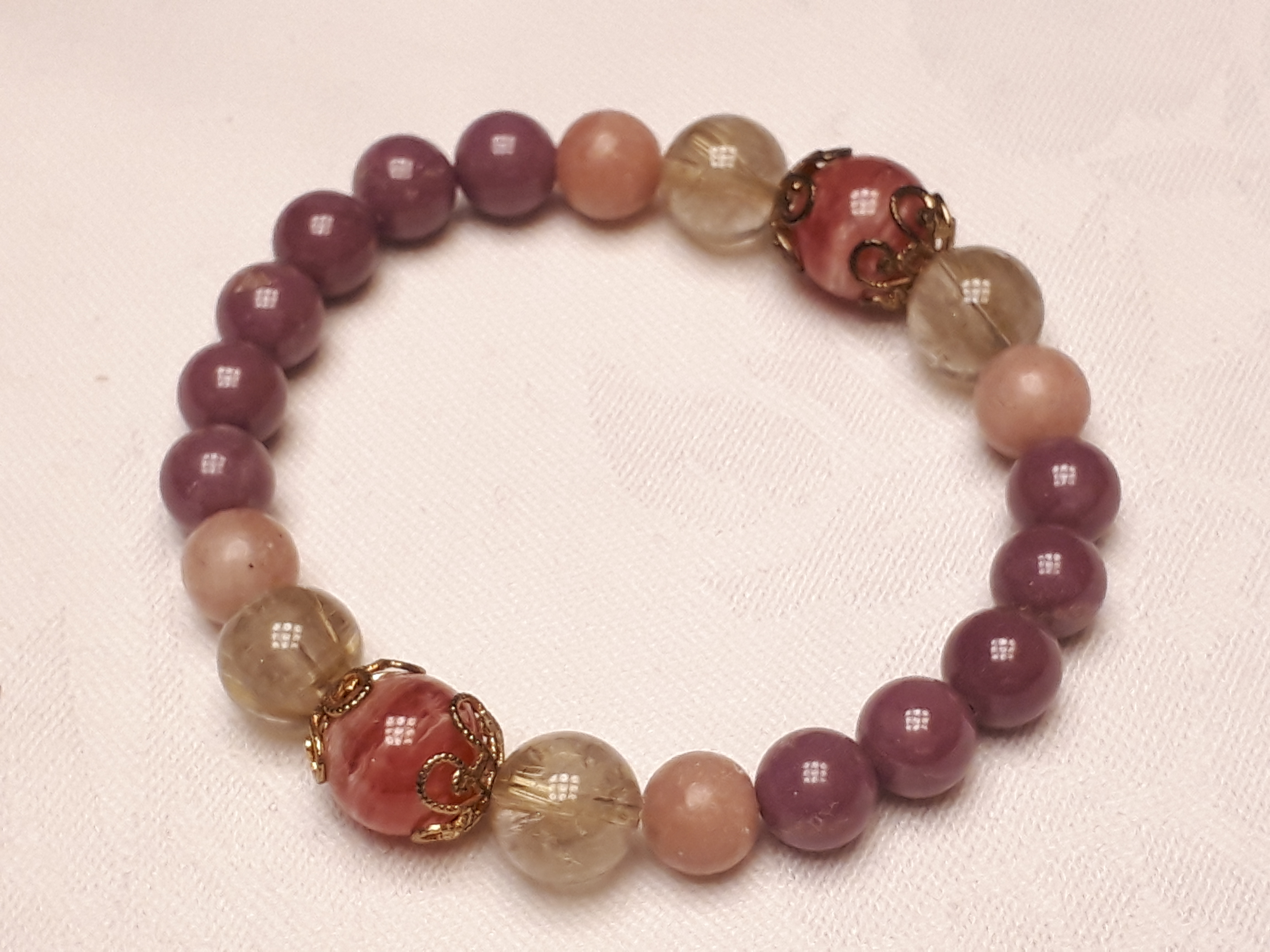 フォスフォシデライトのブレスレット②