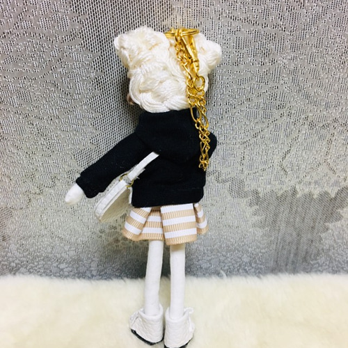 aki7129さん専用 ミモザ柄 ドールチャーム ハンドメイド