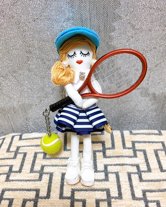ルルベちゃん テニス 受注作製 バッグチャーム shinpoke 通販