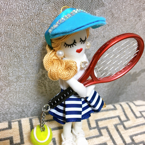 ルルベちゃん テニス 受注作製 バッグチャーム shinpoke 通販 9391717