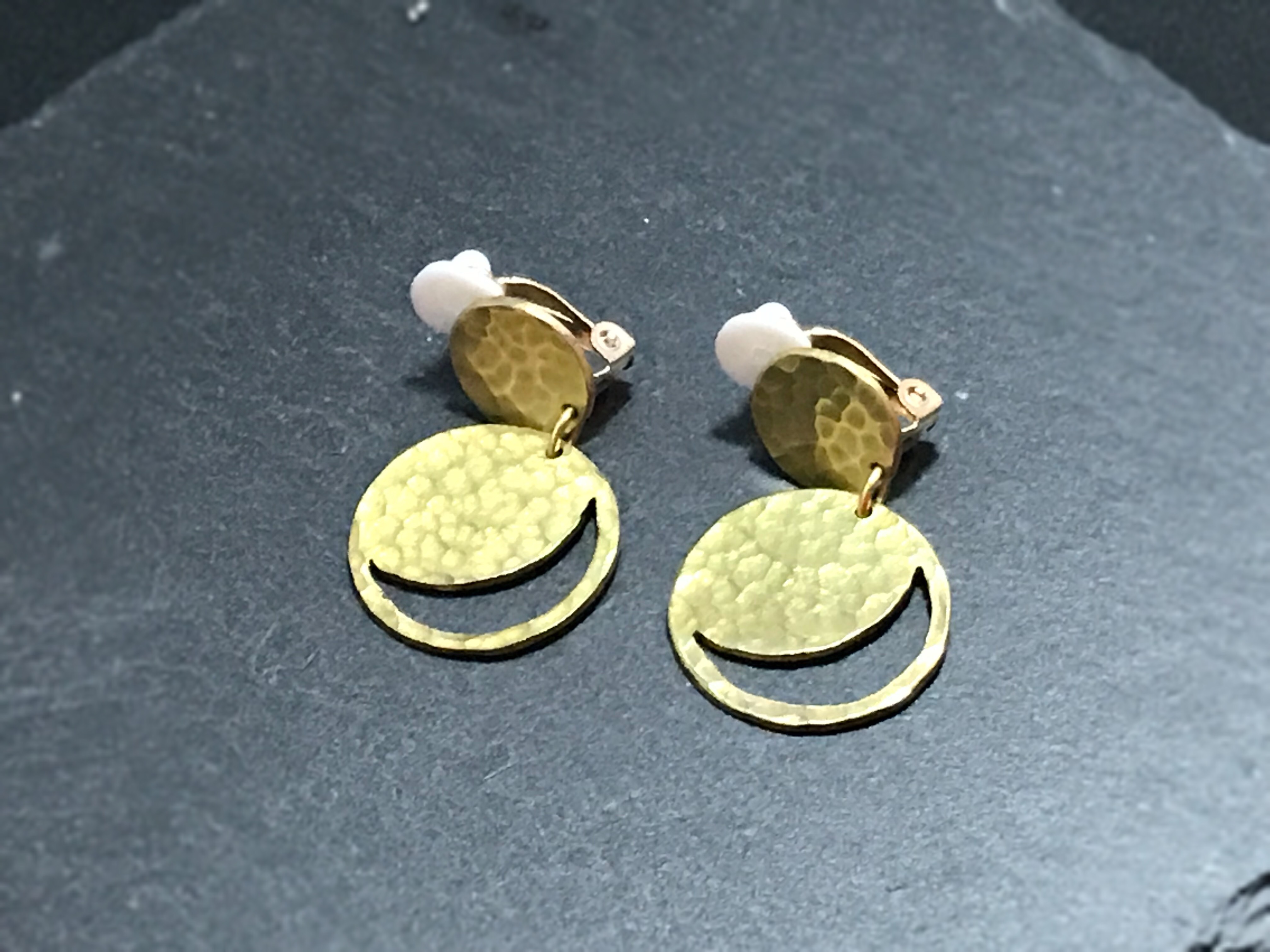 クレセント ムーン 真鍮 三日月 吊り下げ マーブル 擦り硝子 ゴシック