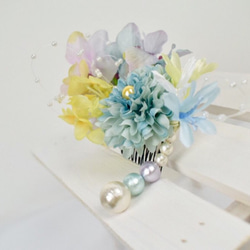 白藍-shiraai- 【送料無料】 和装 かんざし パール  結婚式 4枚目の画像