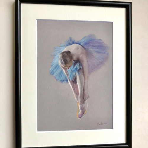 ballerina 8 』＃原画＃一点物＃絵画＃パステル＃バレエ＃ダンサー