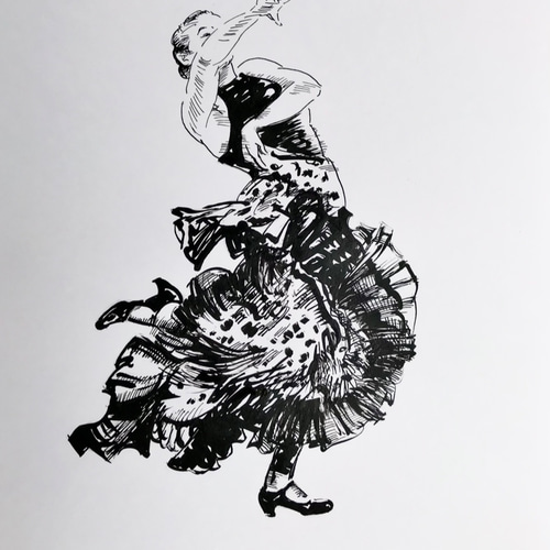 ☆加藤力之輔　フラメンコダンサー☆絵画　人物画 加藤力之輔「Rikinosuke KATO 1972-2022 WORKS」 – Dohjidai Gallery