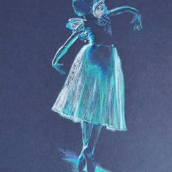 『 ballerina 13 』原画のみ　＃アート＃原画＃＃絵画＃パステル＃バレエ＃ダンサー＃クラッシック 1枚目の画像