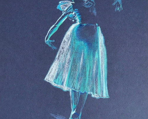 絵画。原画【バレエを踊る熊ちゃん】 絵画。原画【バレエを踊る熊ちゃん】 - 麦のアードなど | minne