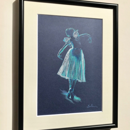 ファッション人気ブランドランキング ballerina 13 』原画のみ ＃アート＃原画＃＃絵画＃パステル 絵画