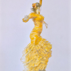 flamenco 17 』原画のみ ＃アート＃原画＃＃絵画＃カラー