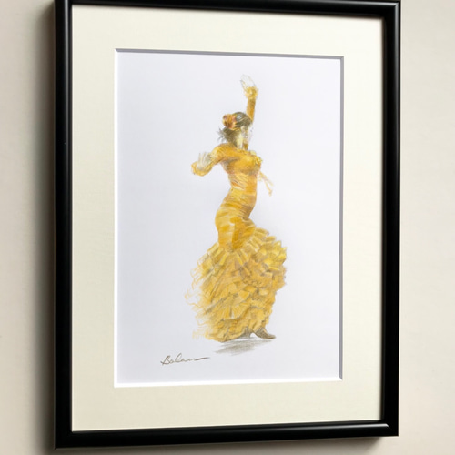 「#期間限定」のおすすめ人気ランキング flamenco ＃アート＃原画＃＃絵画＃カラー 』原画のみ 17 絵画