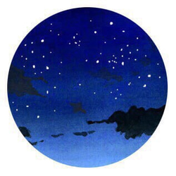 夜空の絵ループタイ 3枚目の画像