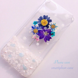 iPhone6/6sケース♡花と雪の女王 1枚目の画像