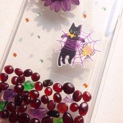 Halloween限定デザイン♡黒猫ハロウィン iPhoneケース スマホケース 2枚目の画像