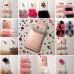 限定☆愛がいっぱい♡iPhoneケース♡ハート×押し花 5枚目の画像