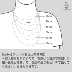 幅広め 3.2mm 丸小豆チェーンネックレス スターリングシルバー 925 長さ指定可能（~50cm）日本製 男女兼用 5枚目の画像