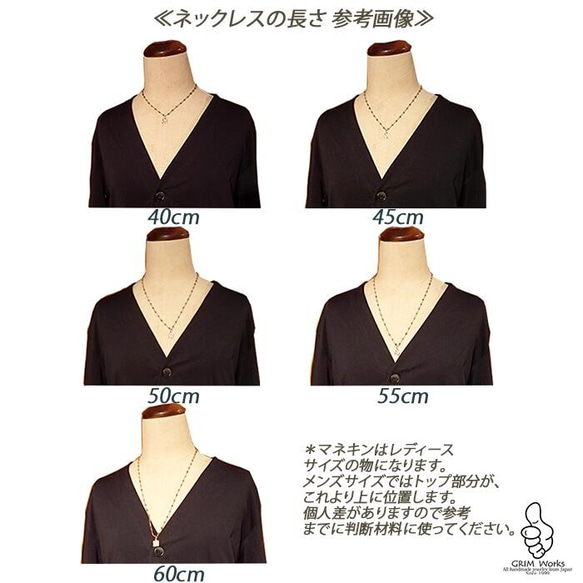 幅2.0mm 丸小豆チェーンネックレス スターリングシルバー 925 長さ指定可能（~ 50cm）日本製 定番 男女兼用 4枚目の画像