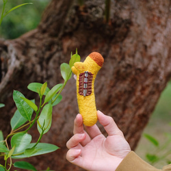 長頸鹿先生羊毛氈別針 第8張的照片