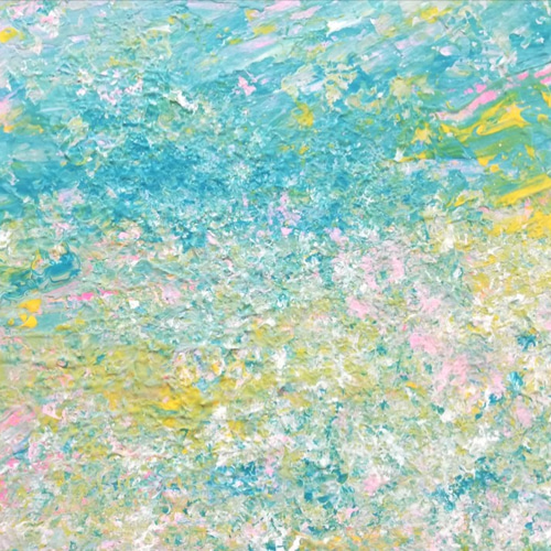抽象画 原画「海の記憶」 絵画 MichiTakaoArt 通販 8656108