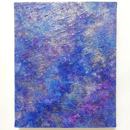 抽象画 原画「宵星のうた」レンタル中 絵画 チビスケッチアート