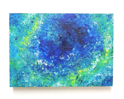 抽象画 原画「海を渡る風」レンタル中 絵画 チビスケッチアート