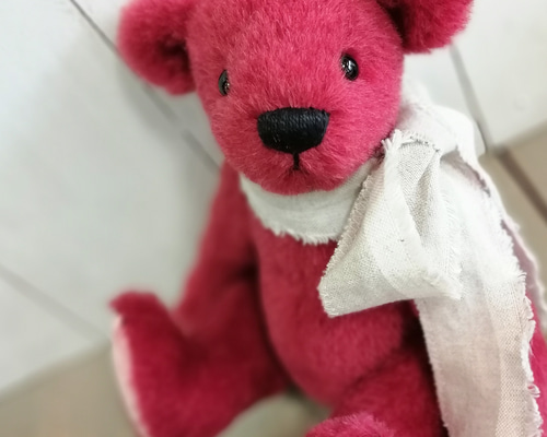 テディベア☆ルビーレッド 26cm くまのぬいぐるみ クマ くまさん