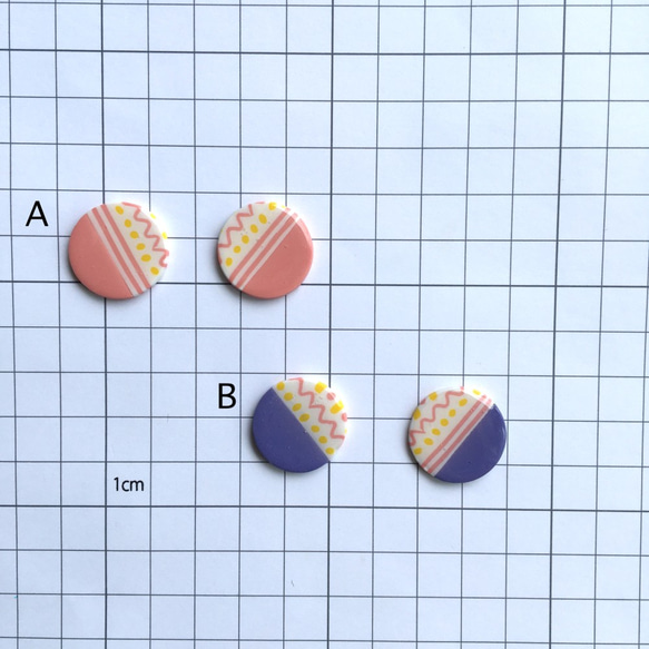 【限定】POPDOT_ポリマークレイ ピアス・イヤリング_008 4枚目の画像