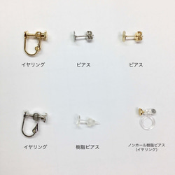 【限定】シンプルフラワー☆ポリマークレイピアス・イヤリング_064 2枚目の画像