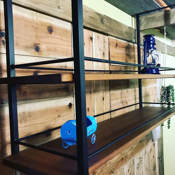 天井吊アイアンフレーム 棚・シェルフ・ラック aoiya515 通販 7103581