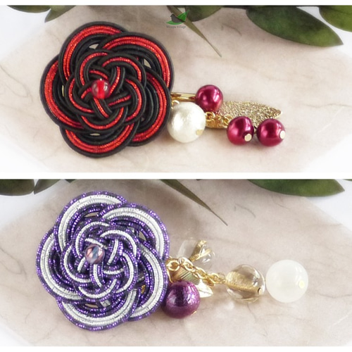 水引の夜色ポニーフック ポニーフック・ヘアカフス mojopu-village